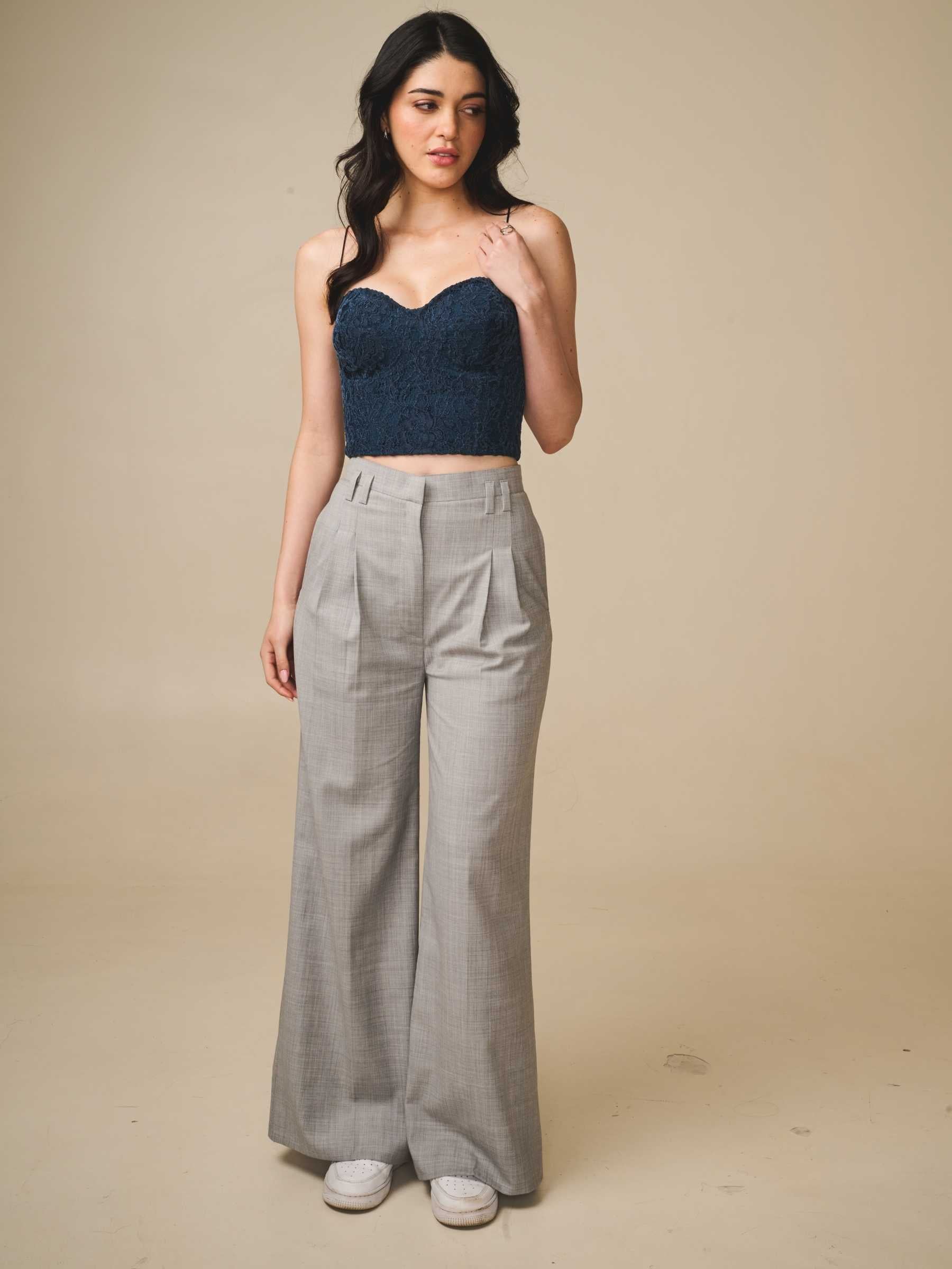 Smoke Grey Relaxed Trouser