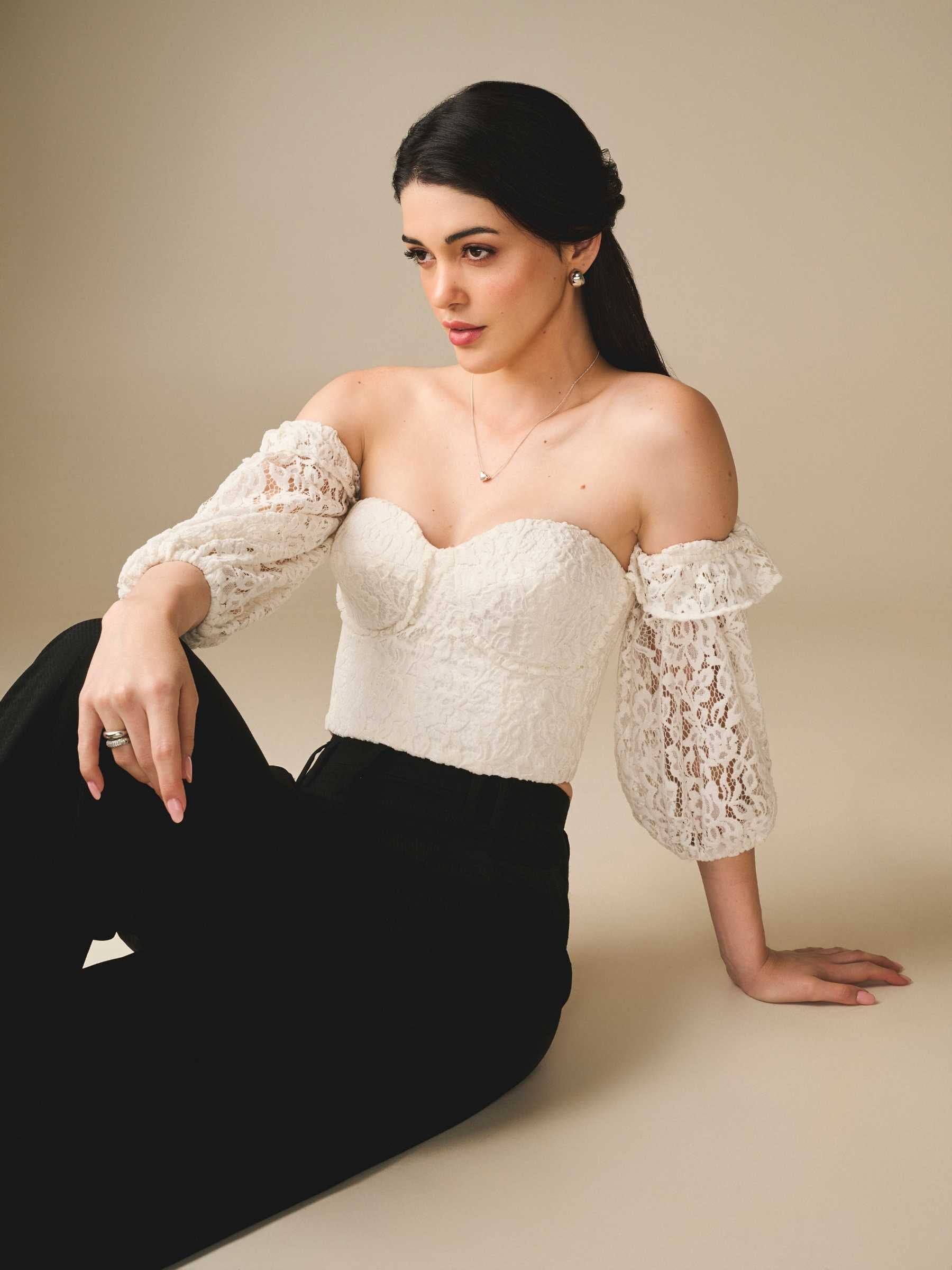 Noir Wool Relaxed Trousers