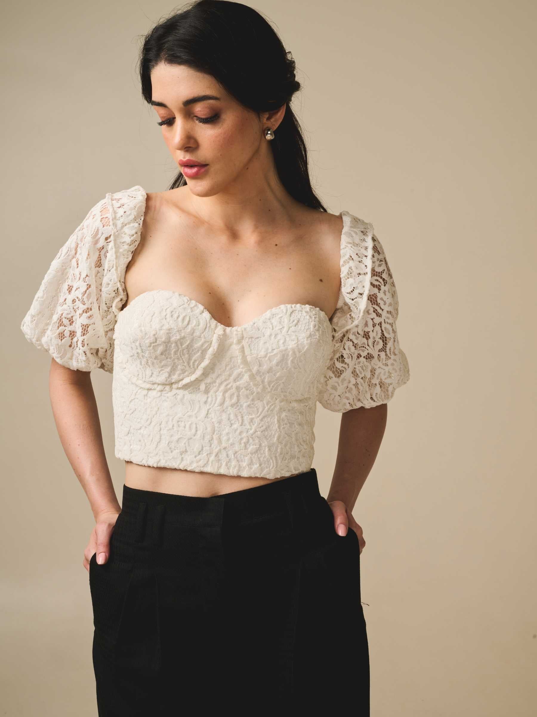 Noir Wool Relaxed Trousers