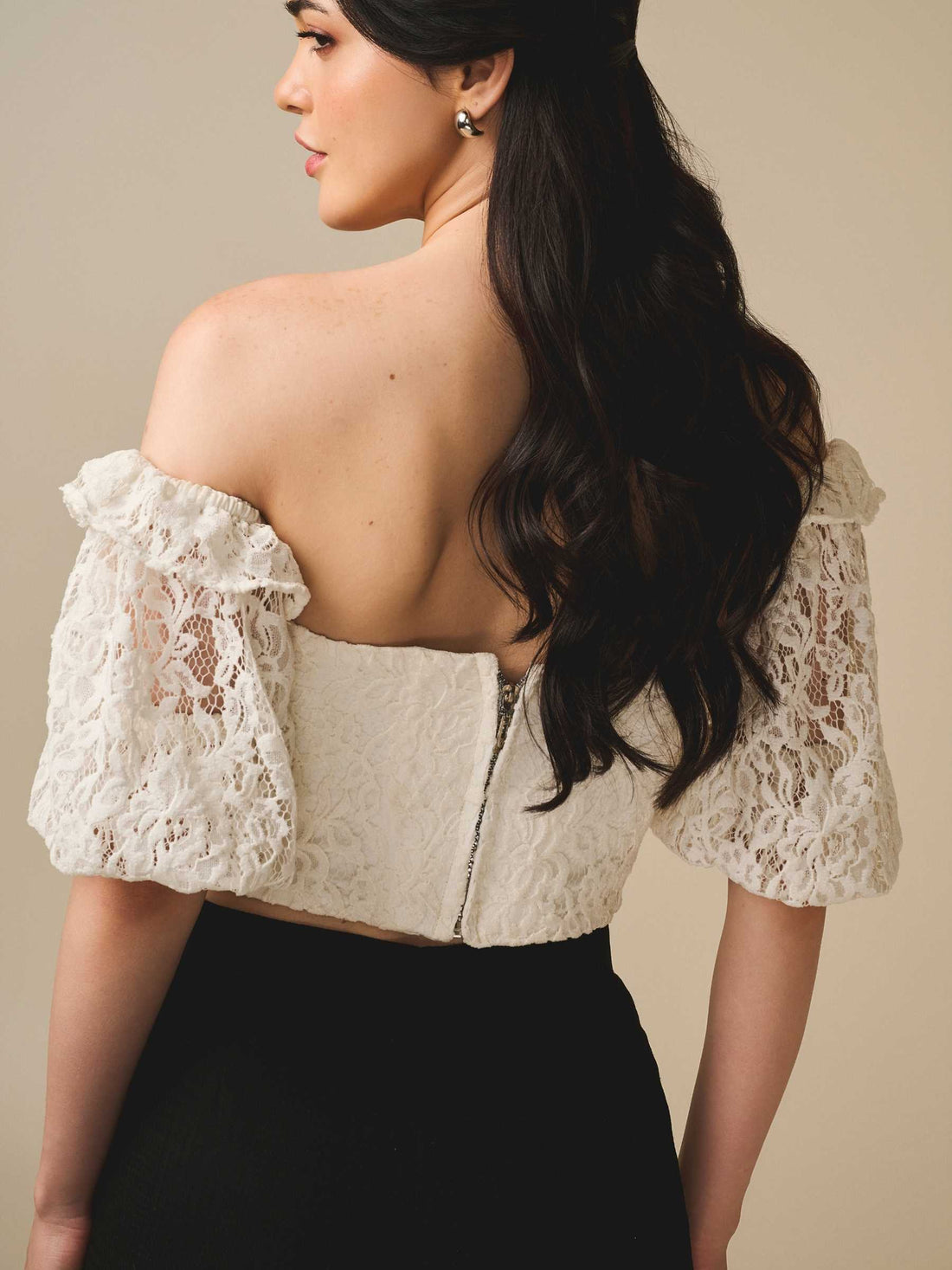 Noir Wool Relaxed Trousers