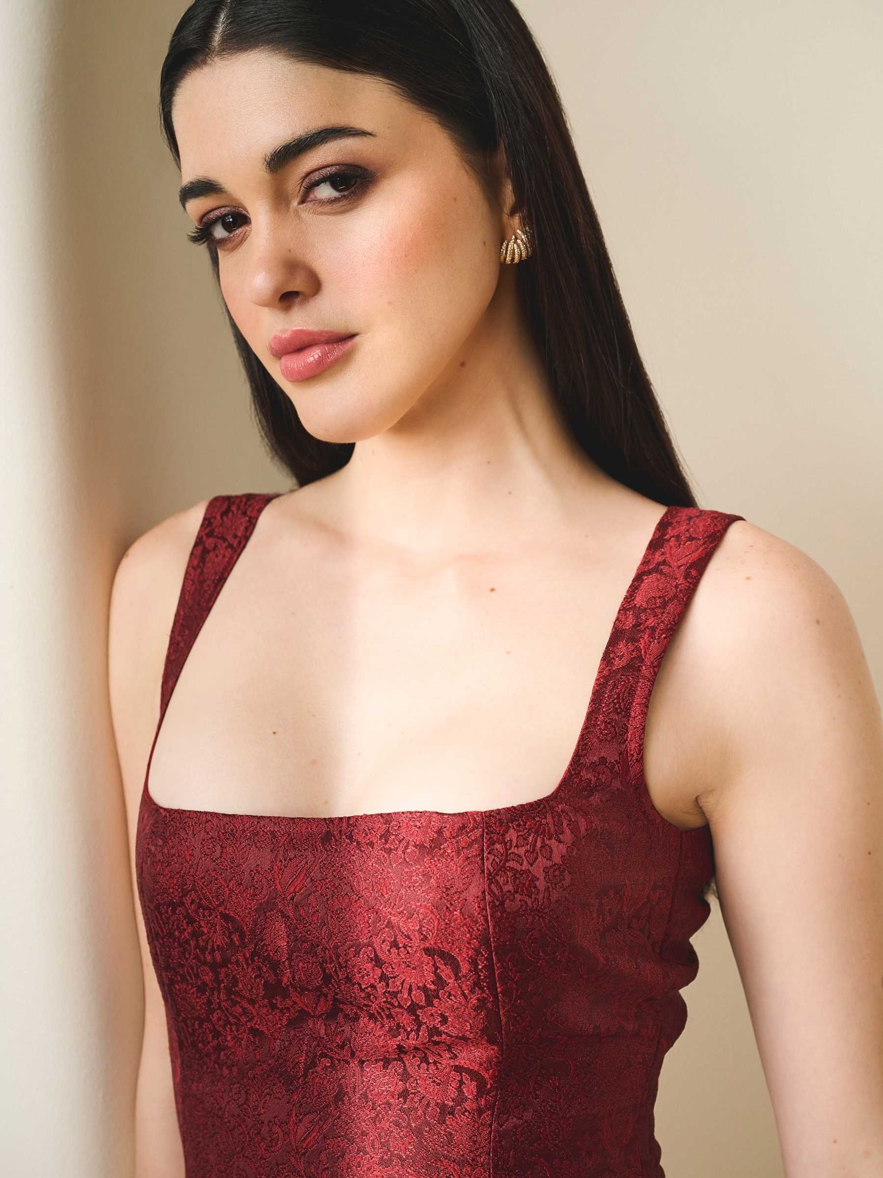 Bordeaux Bloom Dress