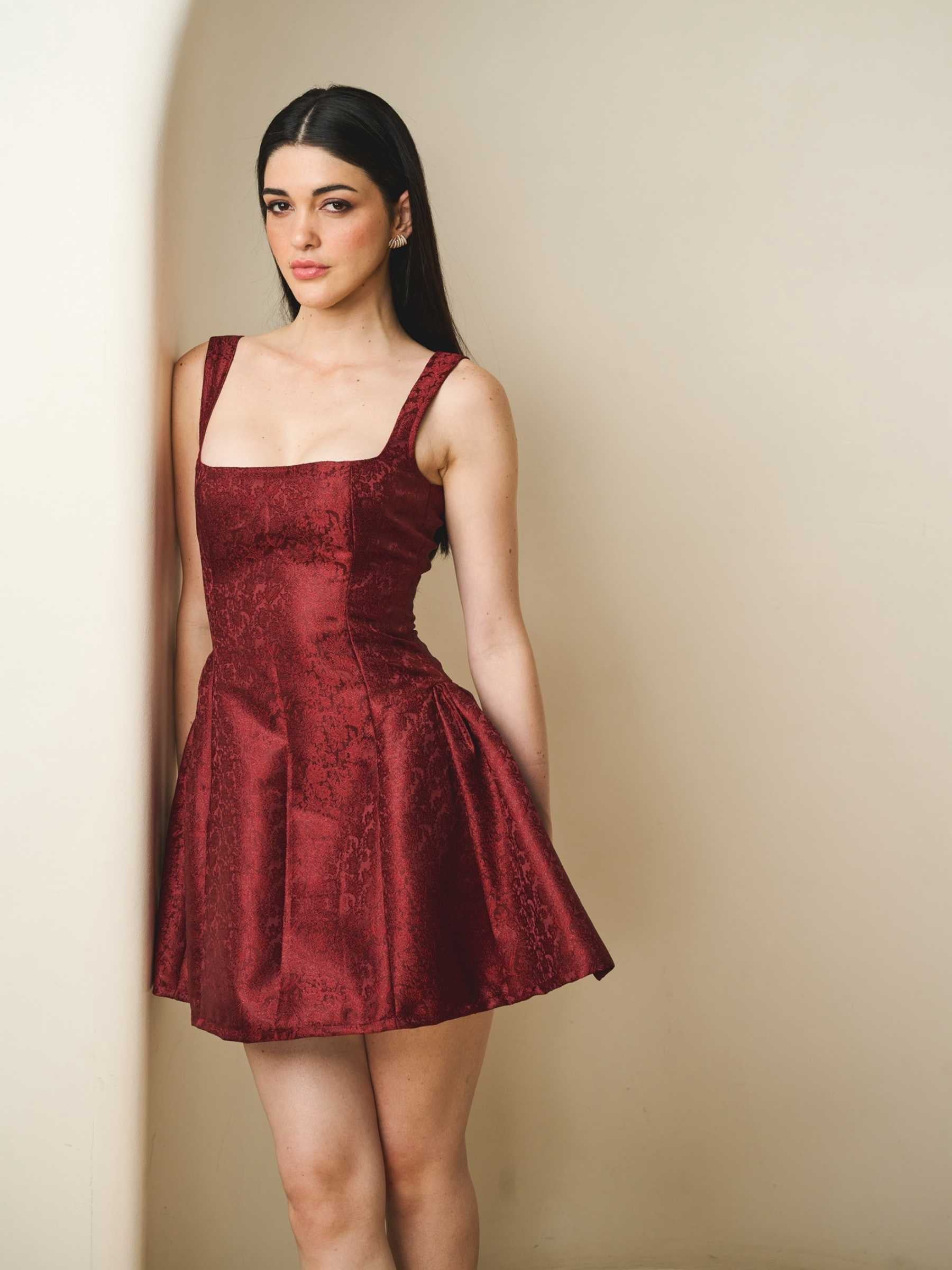 Bordeaux Bloom Dress