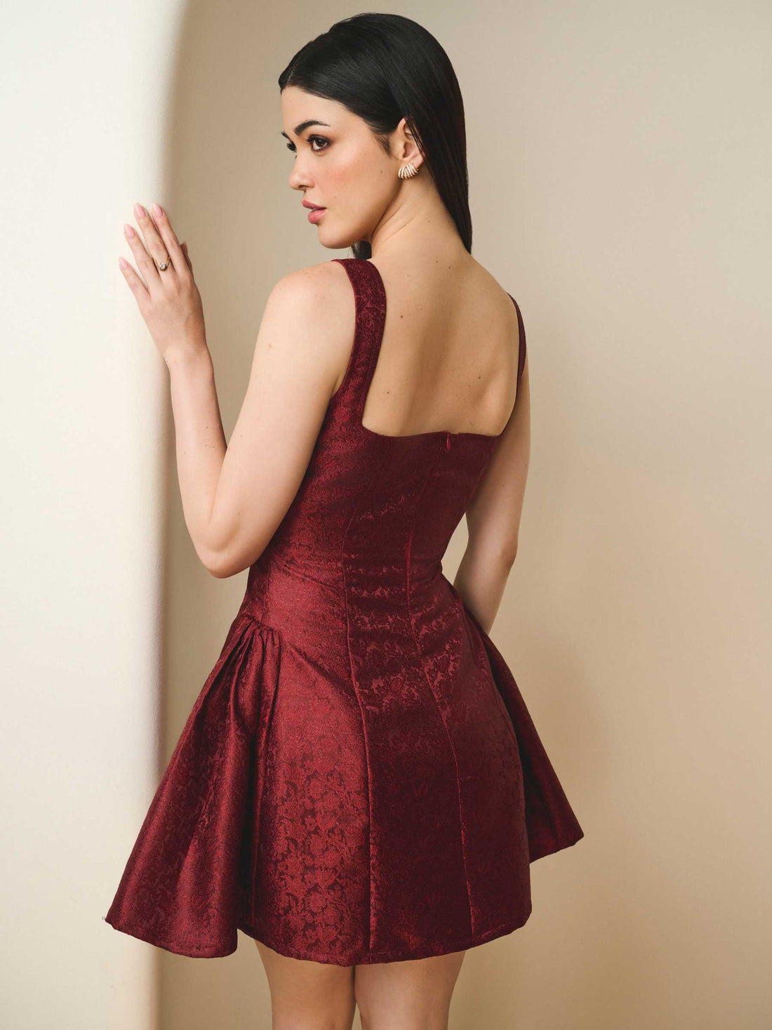 Bordeaux Bloom Dress