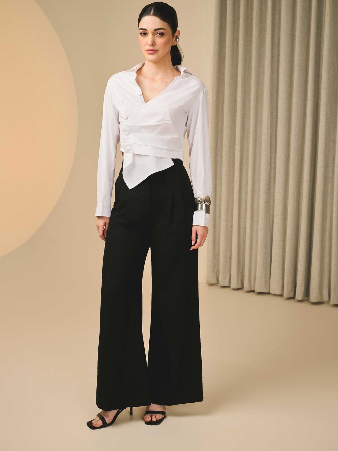 Sculpted White Shirt