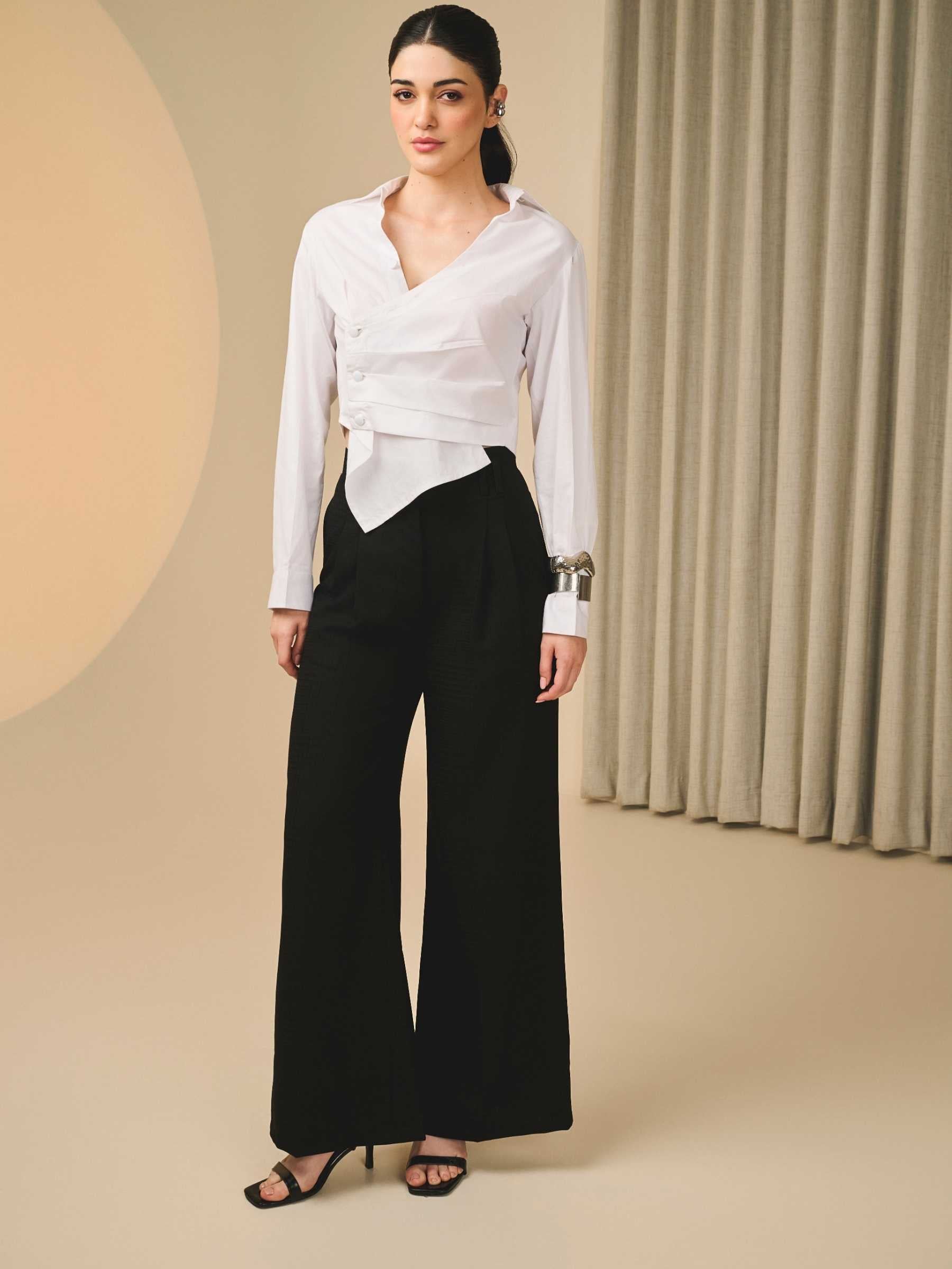 Sculpted White Shirt