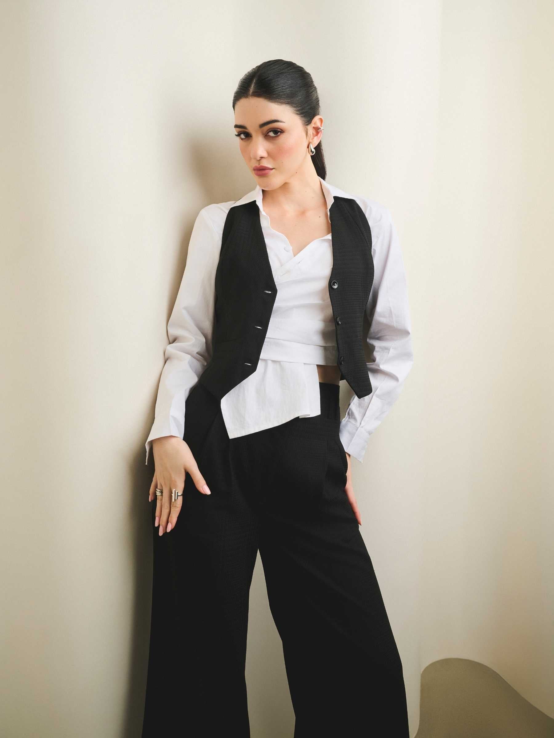 Sculpted White Shirt