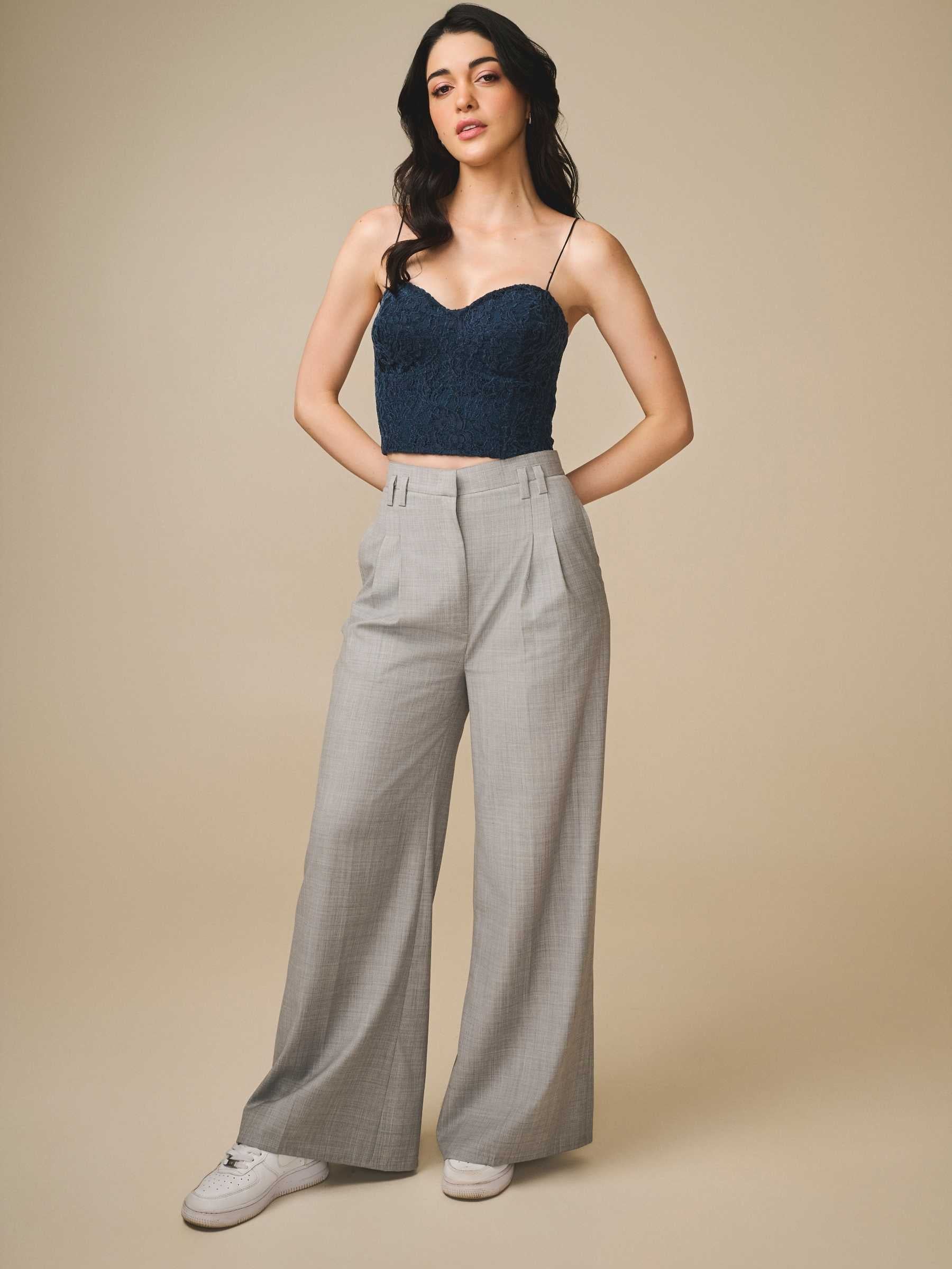 Smoke Grey Relaxed Trouser