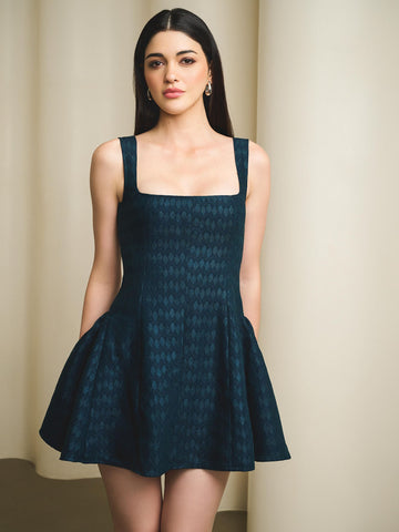 elegant fit-and-flare party dress