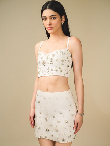 structured ivory blouse for refined style