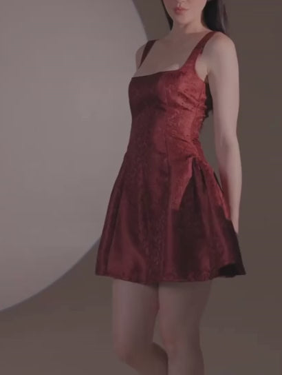 Bordeaux Bloom Dress